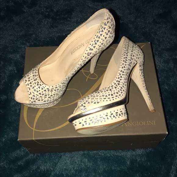 NIB Enzo Angiolini Platform Open Toe Heel Sz 7.5 - Picture 4 of 8